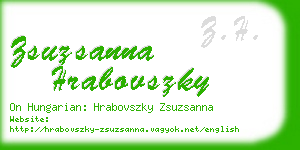 zsuzsanna hrabovszky business card